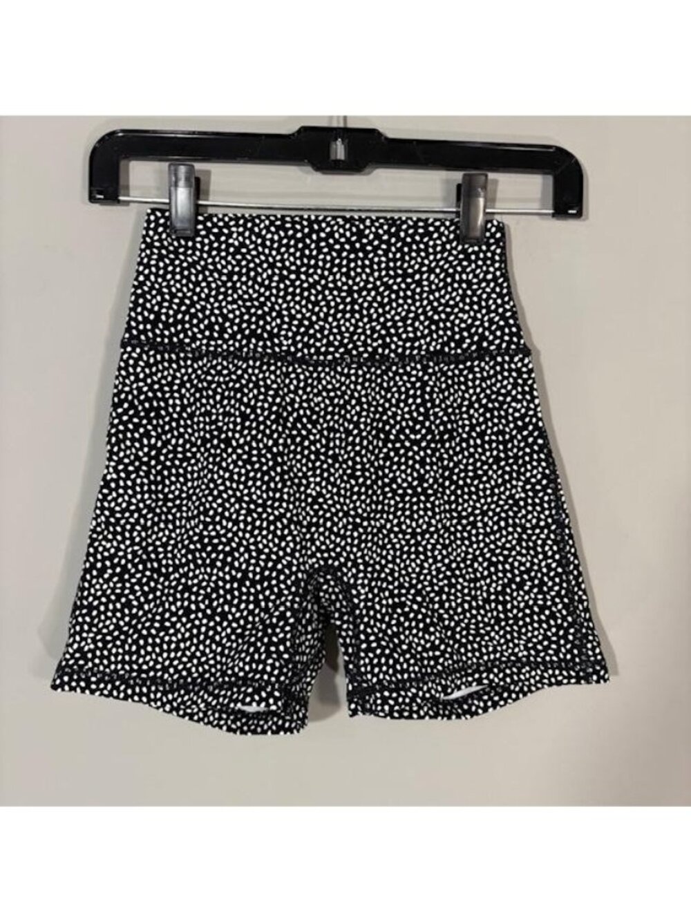 Buffbunny Collection Shorts Womens XS Black Spotted High Rise 4 In Biker